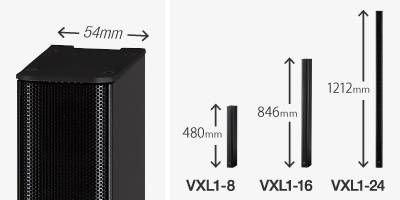 VXL系列——拥有卓越音质, 能与任何华美布景契合的超薄线阵扬声器即将登场