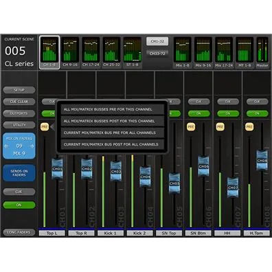 Sends On Fader (Global Pre/Post Setting)